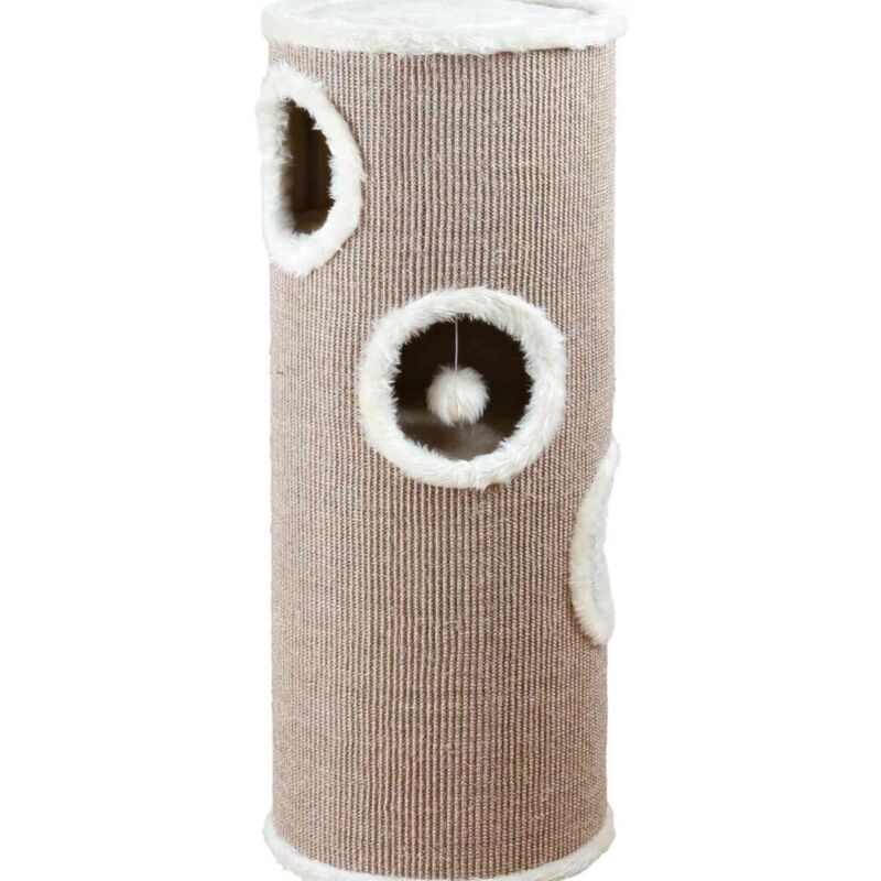 foto del prodotto trixie tiragraffi cat tower edoardo diametro 38cm 100cm, marrone crema