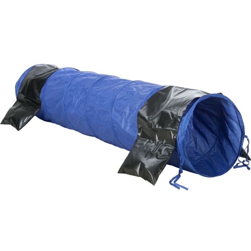 foto del prodotto trixie tunnel agility dog diametro 40cm 2m colore blu