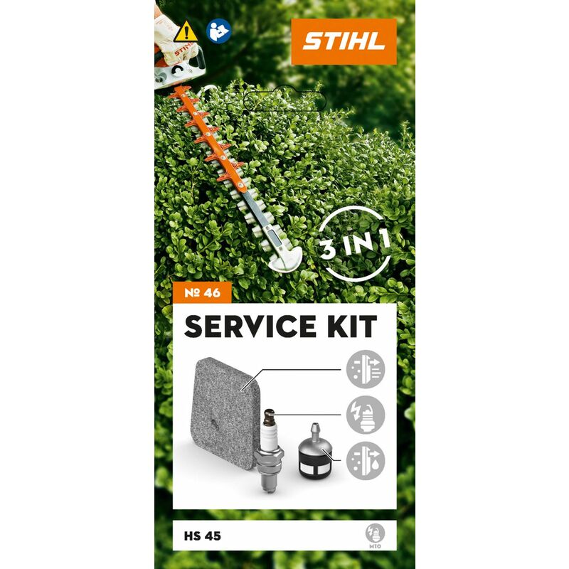foto del prodotto trizeratop service kit numero 46 stihl per tagliasiepi hs 45 con motore stihl 2 mix