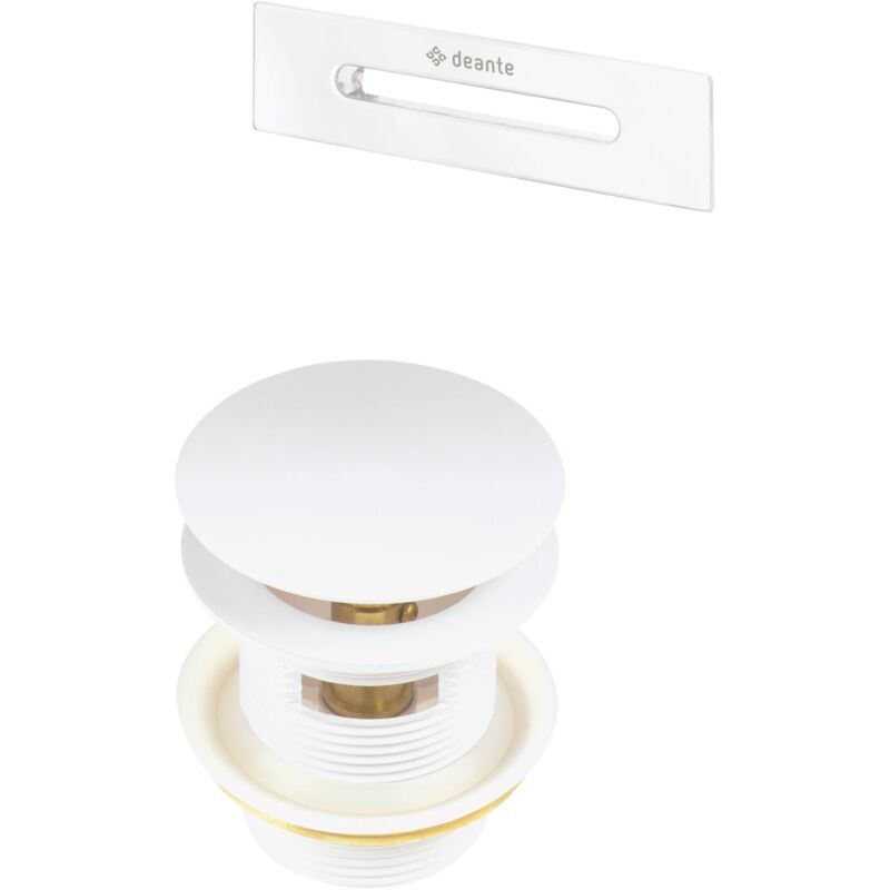 foto del prodotto trizeratop set accessori per vasca da bagno in colore bianco opaco deante kyya10b bianco opaco