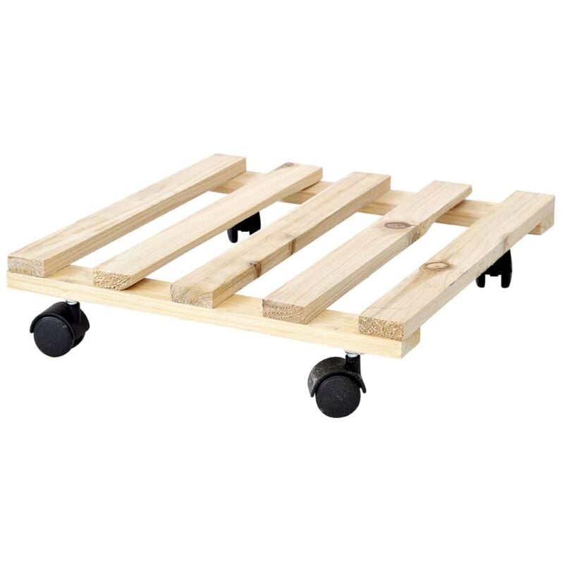 foto del prodotto trolley in legno quadrato cm 30x30 verdemax