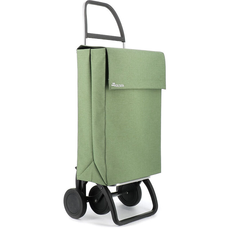 foto del prodotto trolley rolser jean tweed 4 ruote verde