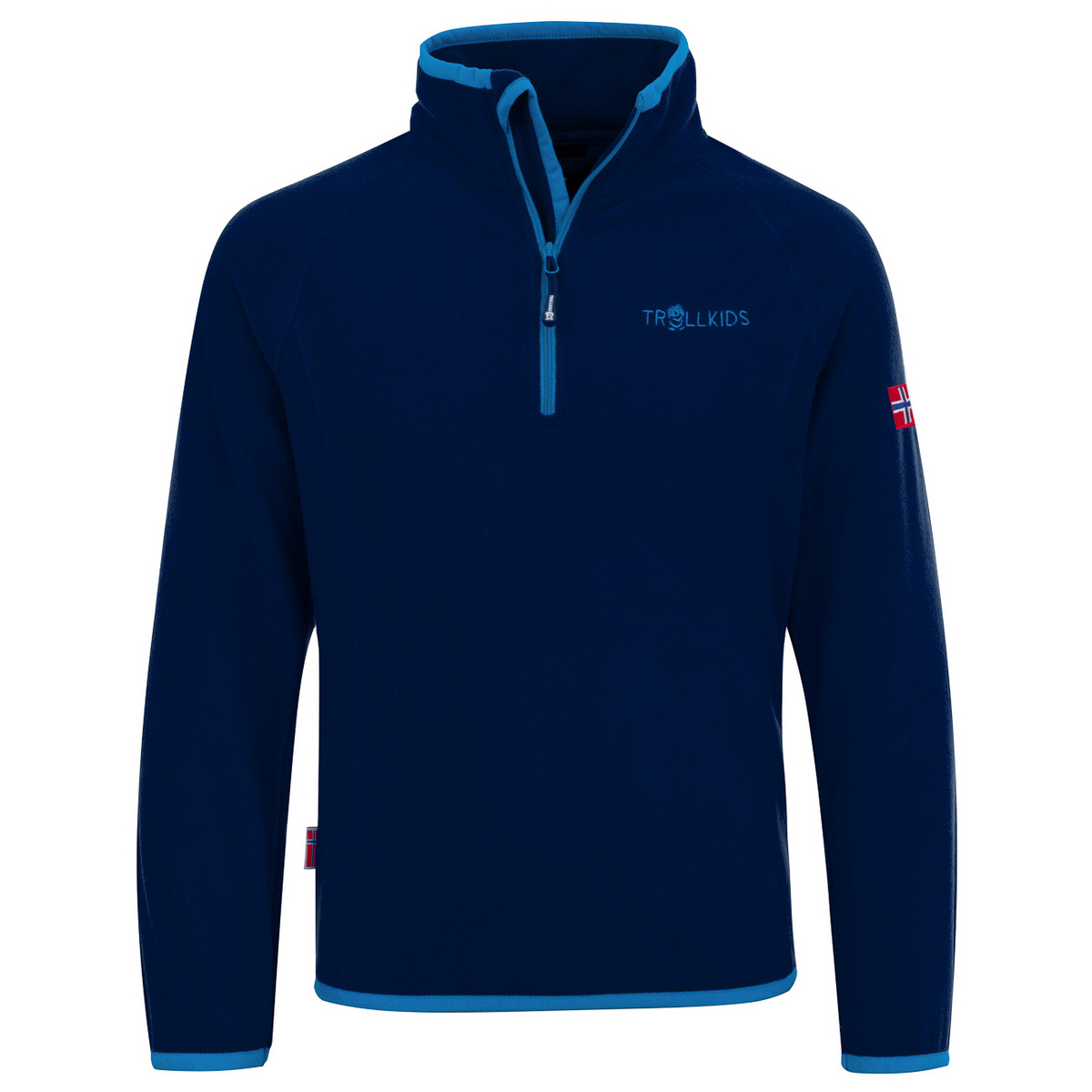 foto del prodotto trollkids bambino maglione mezza zip nordland