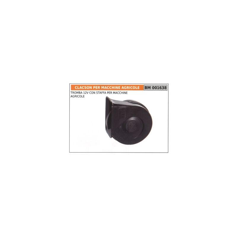 foto del prodotto tromba 12v con staffa per macchine agricole codice 001638