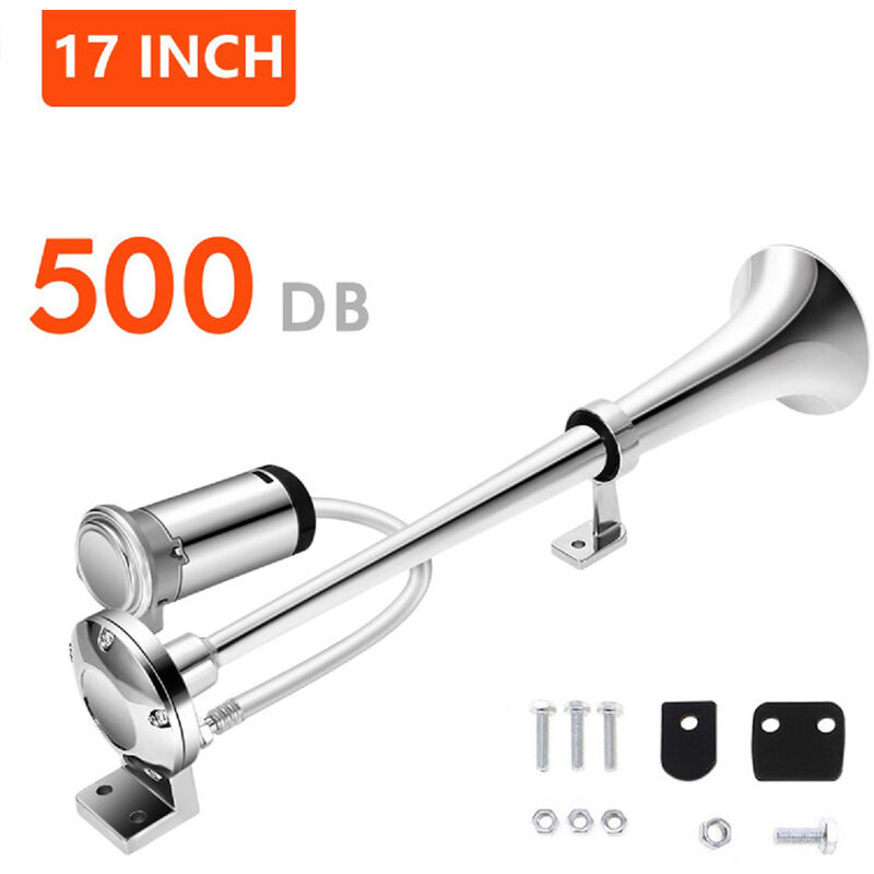 foto del prodotto tromba ad aria compressa per auto bianca, tromba ad aria compressa da 600 db zebraa