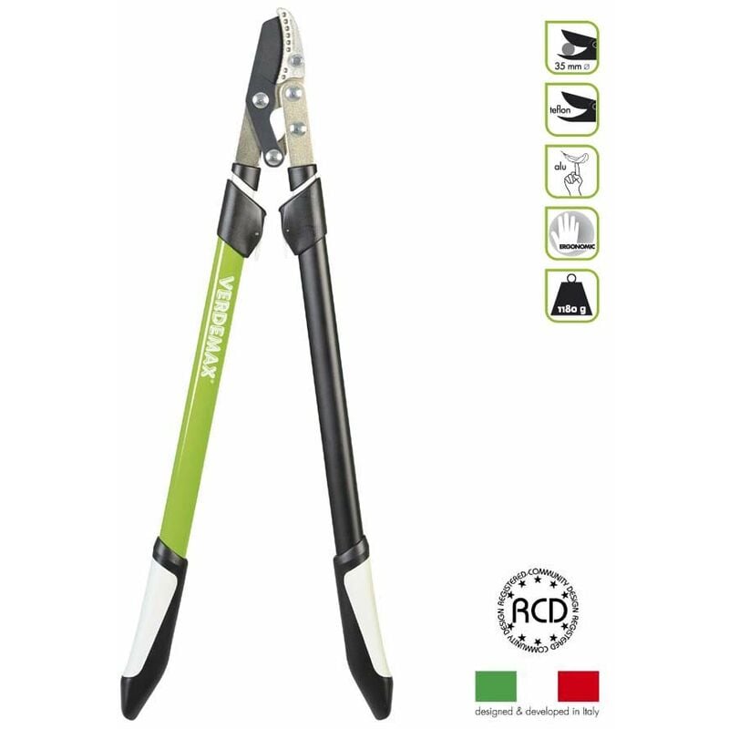 foto del prodotto troncarami a battente manico telescopico 72 100cm verdemax cesoie forbici