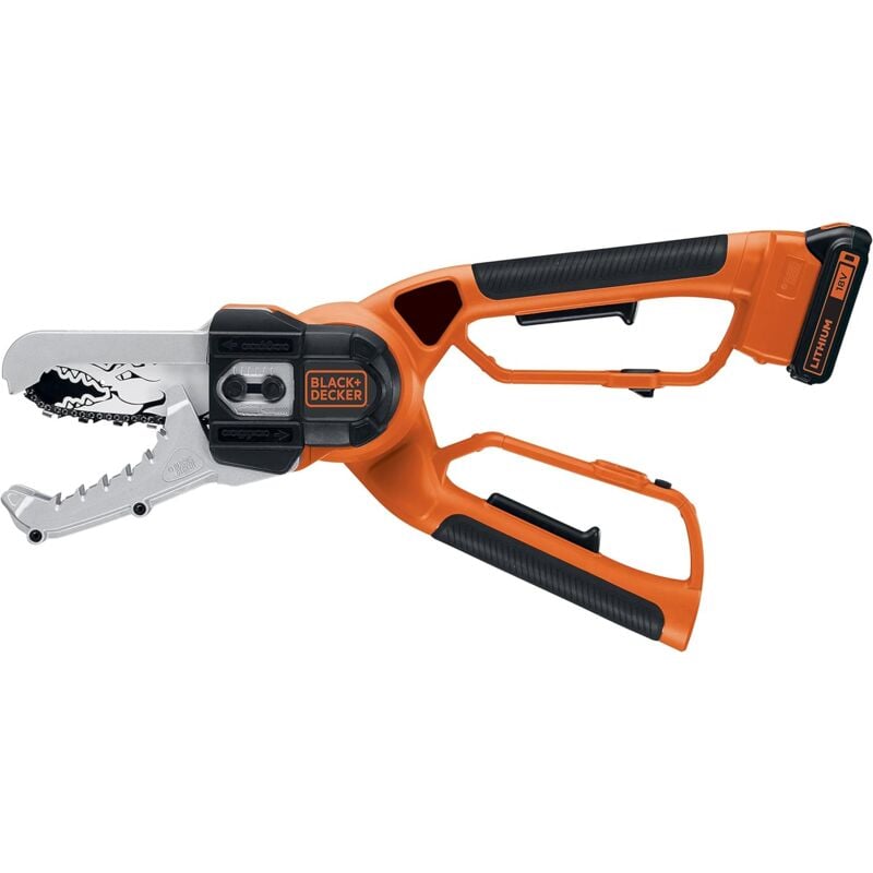 foto del prodotto troncarami a coccodrillo black decker con 1 batteria 18v 2ah gkc1000l qw