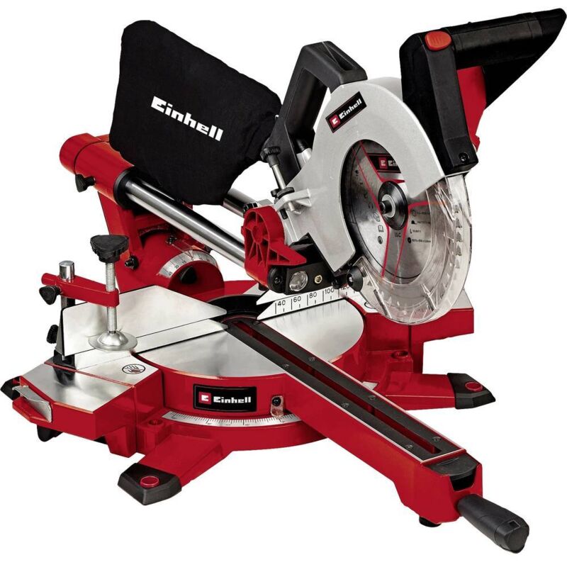 foto del prodotto troncatrice e sega per tagli obliqui con funzione di trazione einhell te sm 2131 dual 210 mm 30 mm 1600 w