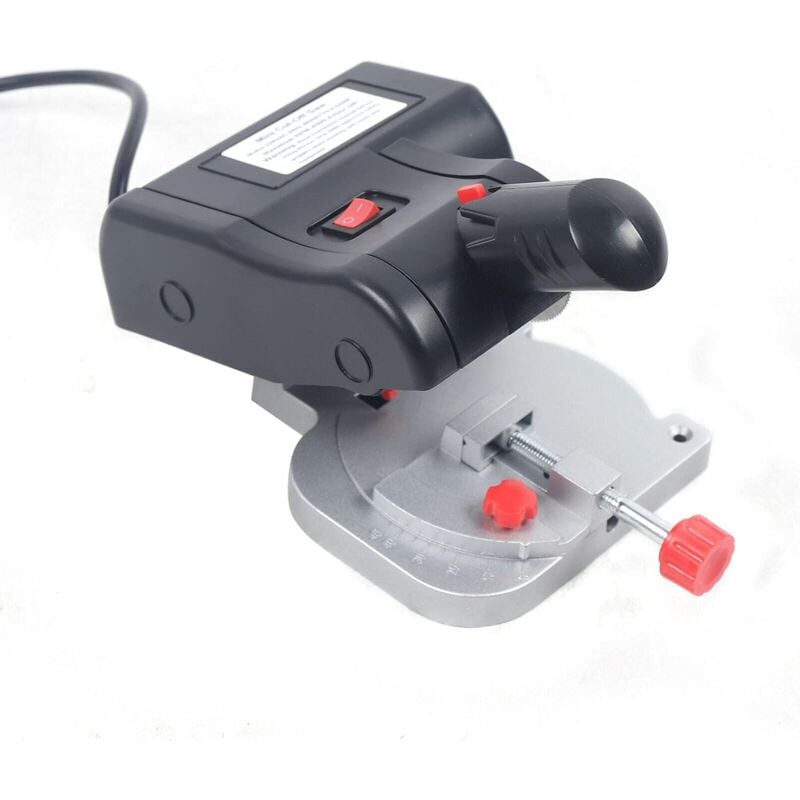 foto del prodotto troncatrice elettrica 90 w 4500 rpm per metallo taglio legno 45 mini sega circolare da tavolo con lama per sega in metallo e lama per sega in resina