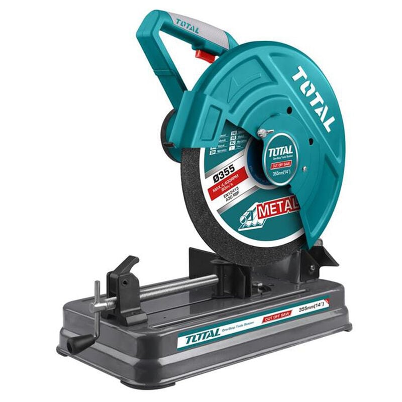 foto del prodotto troncatrice ferro metallo 2350w segatrice sega disco 355mm total