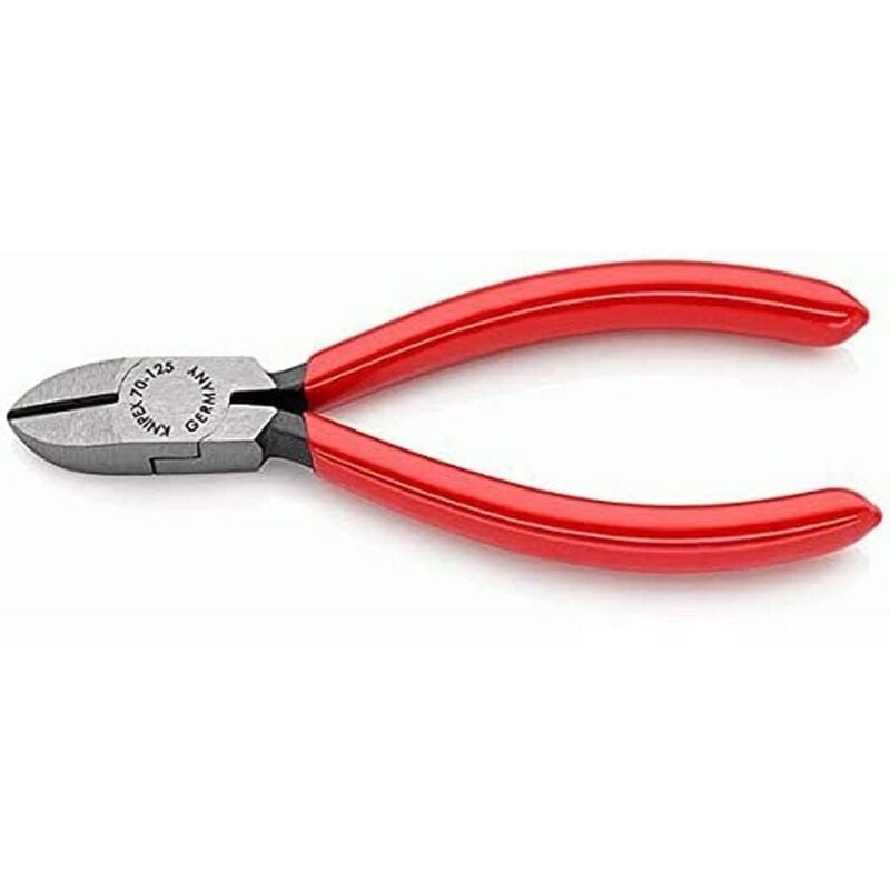 foto del prodotto tronchese laterale per meccanica bonderizzata nera, rivestiti in resina sintetica 125 mm 70 01 125 knipex