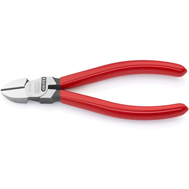 foto del prodotto tronchese laterale per meccanica bonderizzata nera, rivestiti in resina sintetica 140 mm 70 01 140 knipex