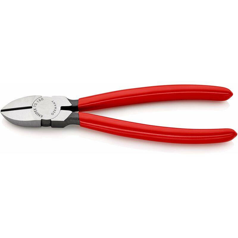 foto del prodotto tronchese laterale per meccanica bonderizzata nera, rivestiti in resina sintetica 180 mm 70 01 180 knipex