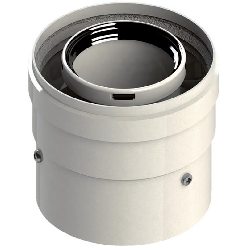 foto del prodotto tronchetto di partenza coassiale con flangia pps metallo verniciato partenza coassiale baxi viessman roca argo