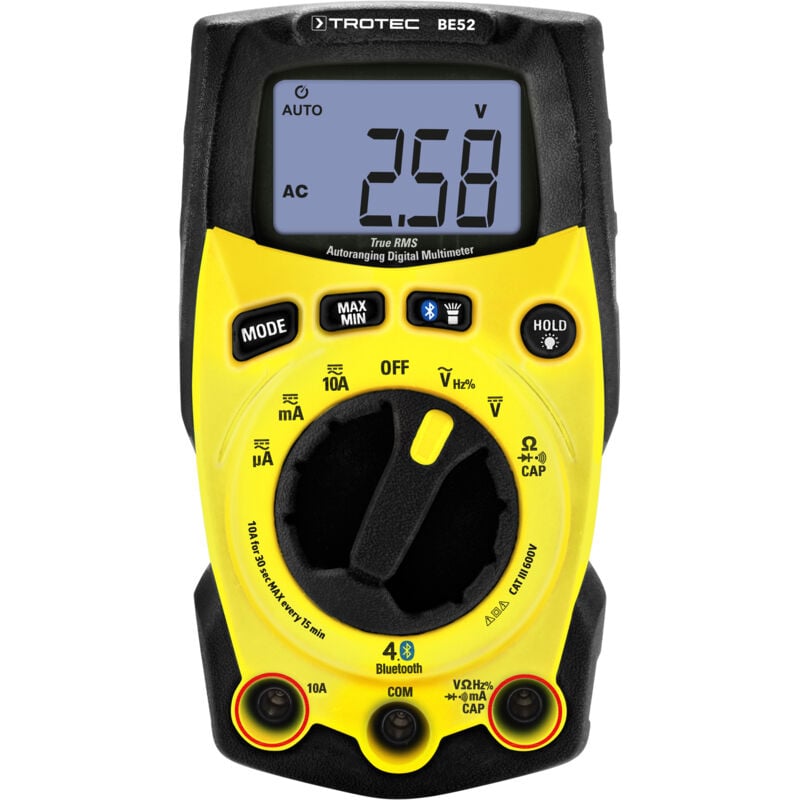 foto del prodotto trotec be52 multimetro digitale a vero rms