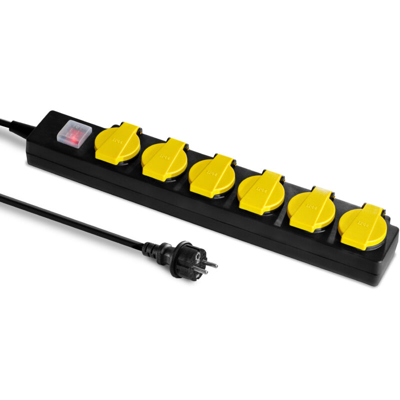 foto del prodotto trotec ciabatta elettrica con coperchi protettivi autochiudenti pvp6