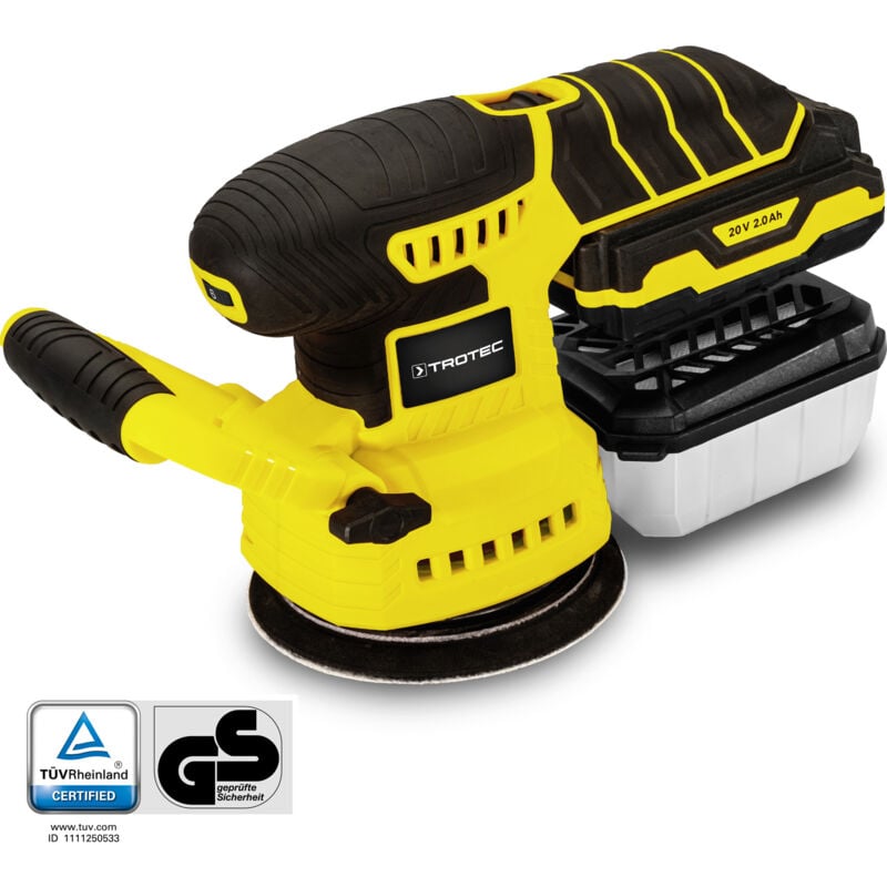 foto del prodotto trotec levigatrice eccentrica a batteria pess 10 20v
