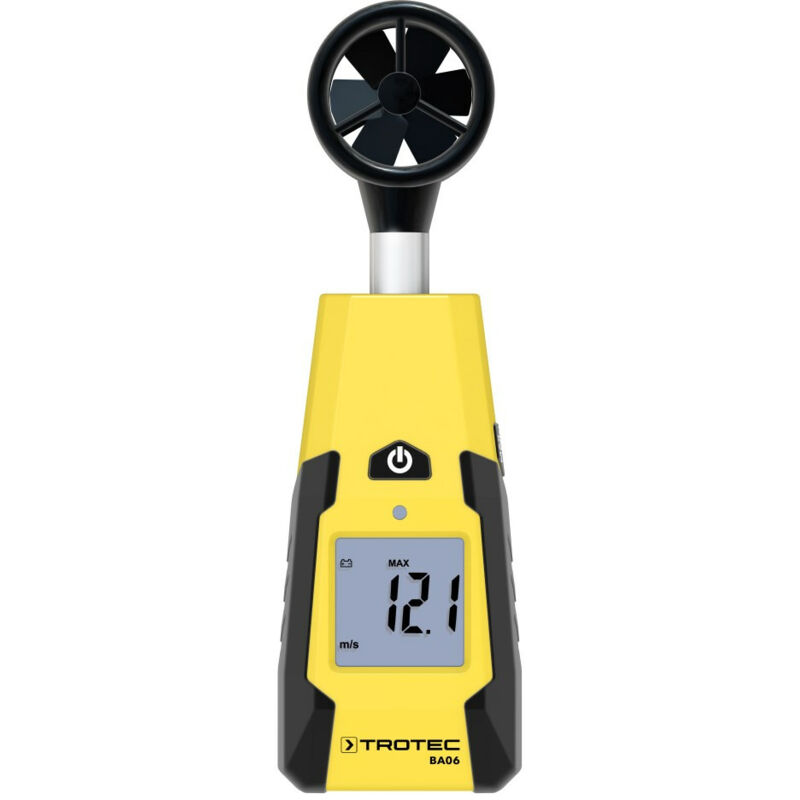 foto del prodotto trotec misuratore del vento ba06 - misuratore del vento, anemometro - campo di misura da 1,1 a 30 m s, spegnimento automatico