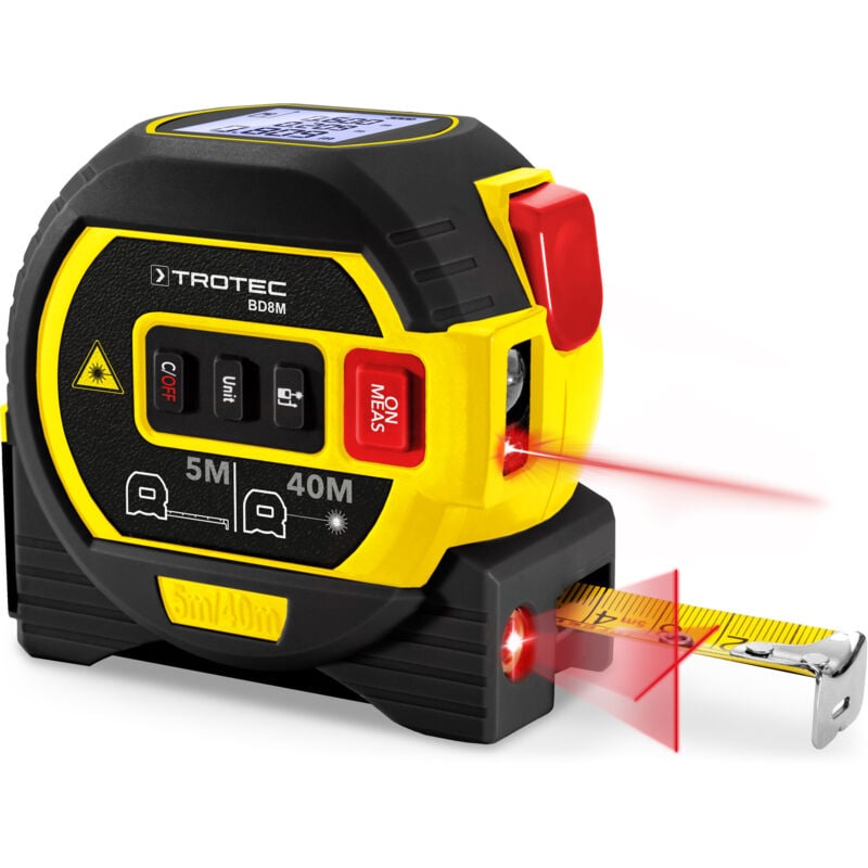 foto del prodotto trotec misuratore di distanza laser bd8m