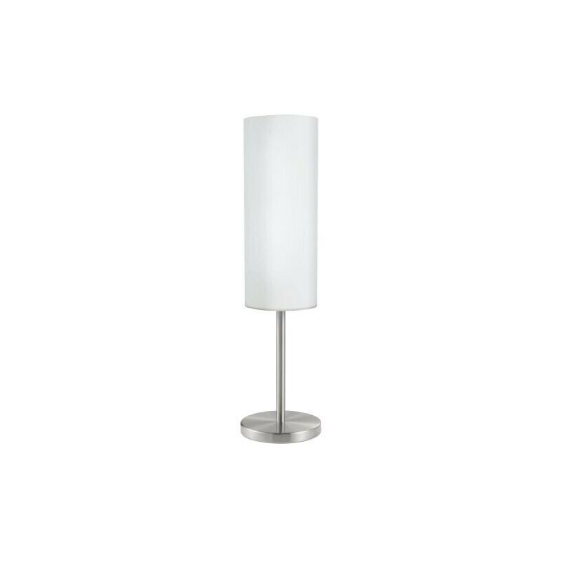 foto del prodotto troy 3 lampada abat jour da tavolo e27 1 luce 100w vetro bianco 85981 eglo