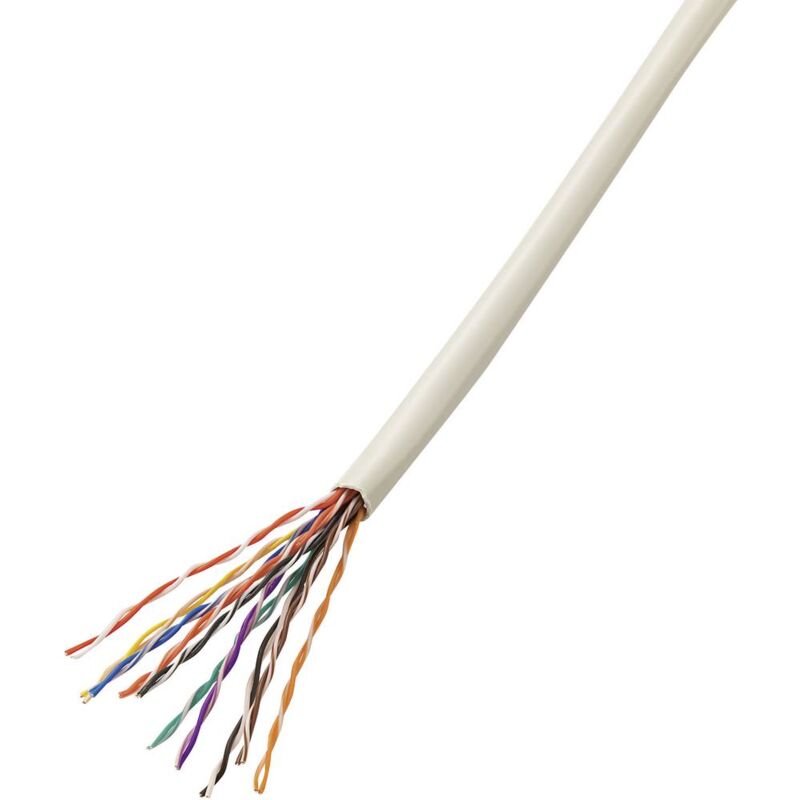 foto del prodotto tru components 1567184 cavo per telefono j y st y 10 x 2 x 0.6 mm grigio 50 m