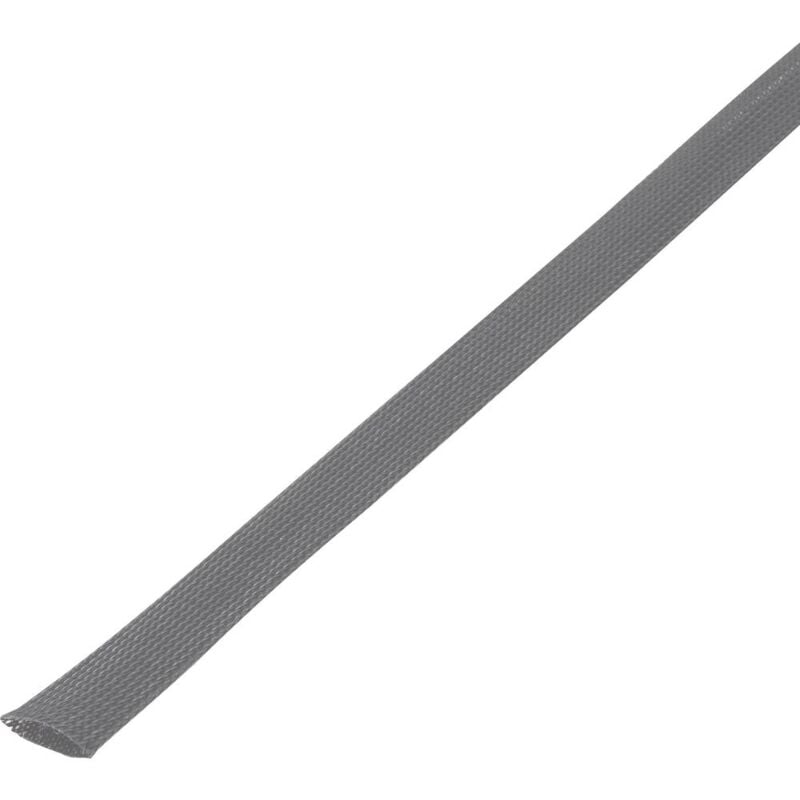 foto del prodotto tru components 1568188 cbbox3550 gy guaina intrecciata grigio pet 30 fino a 37 mm 5 m