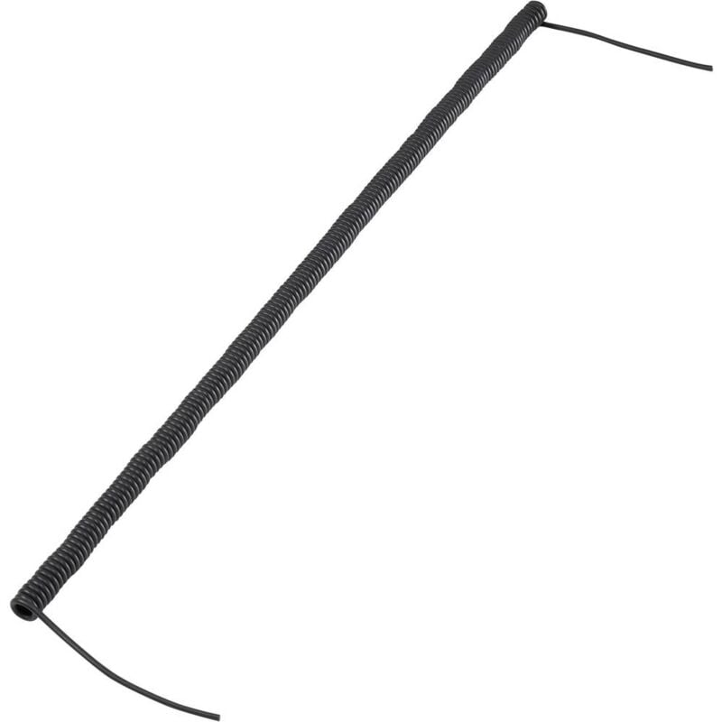 foto del prodotto tru components 1570977 cavo a spirale 170 mm 500 mm 2 x 0.12 mm nero 1 pz.