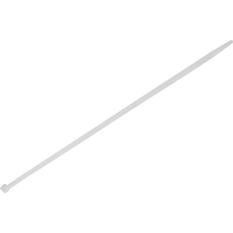 foto del prodotto tru components 1578085 fascetta per cavi 400 mm 7.60 mm bianco 100 pz.