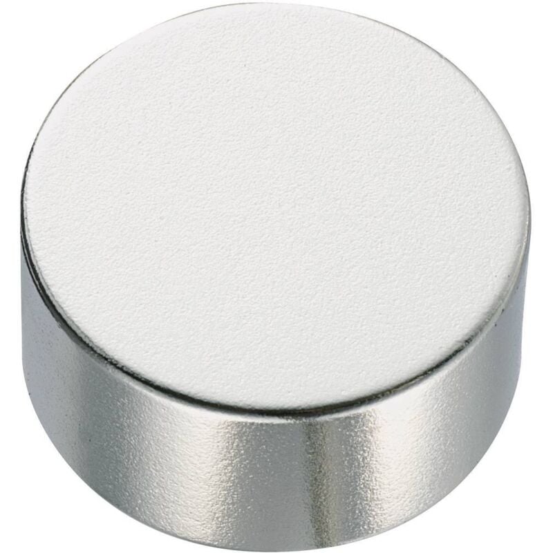 foto del prodotto tru components 505796 magnete permanente rotondo x a 20 mm x 10 mm n35 1.18 1.24 t temperatura limite max. 80