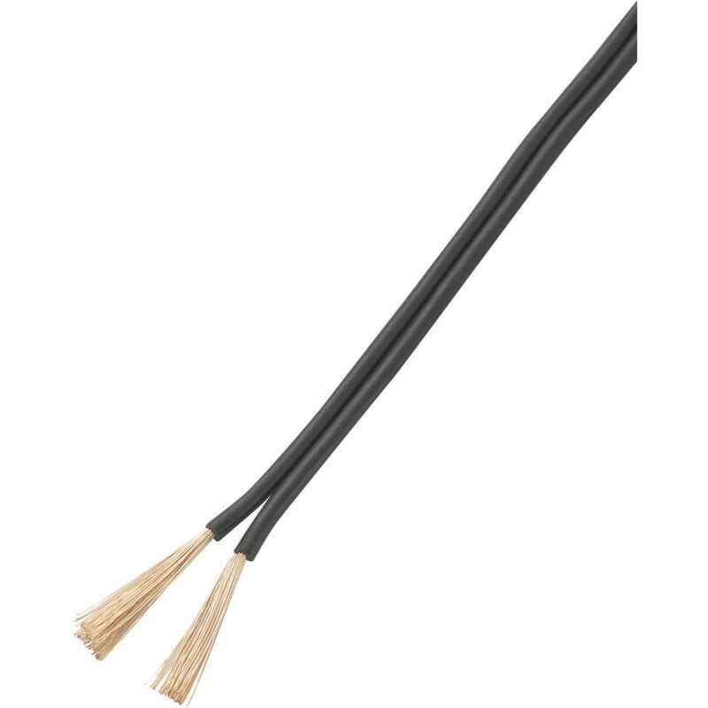 foto del prodotto tru components 93030c526 cavo per cablaggi 2 x 0.50 mm nero 50 m