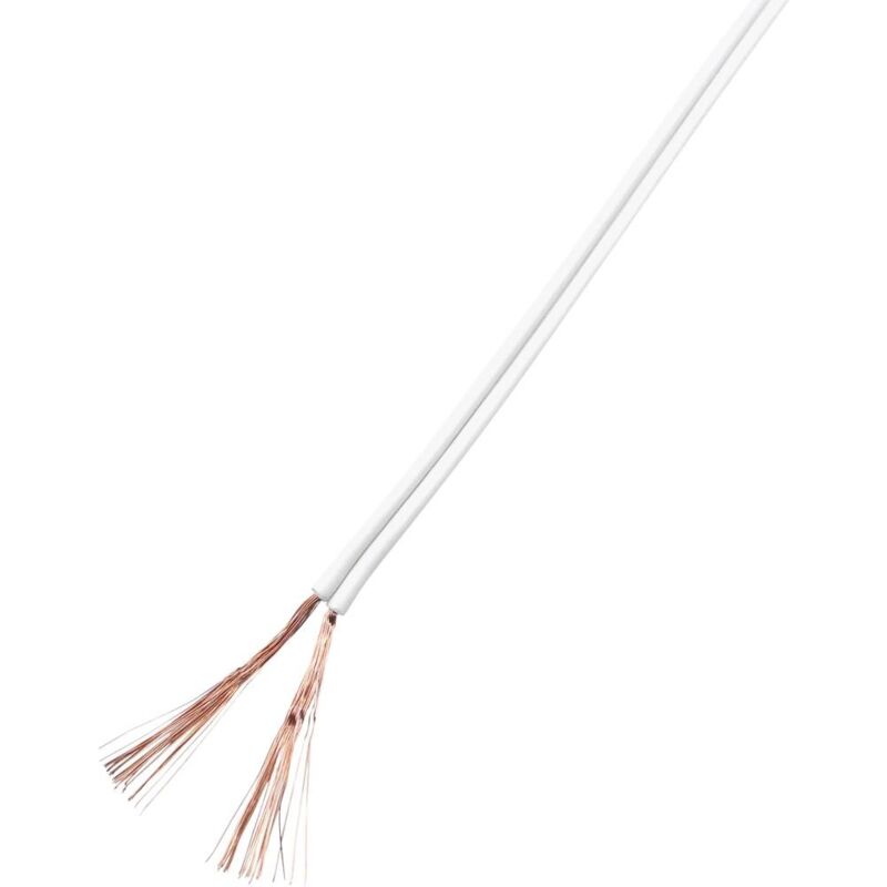 foto del prodotto tru components 93030c533 cavo per cablaggi 2 x 1 mm bianco 25 m