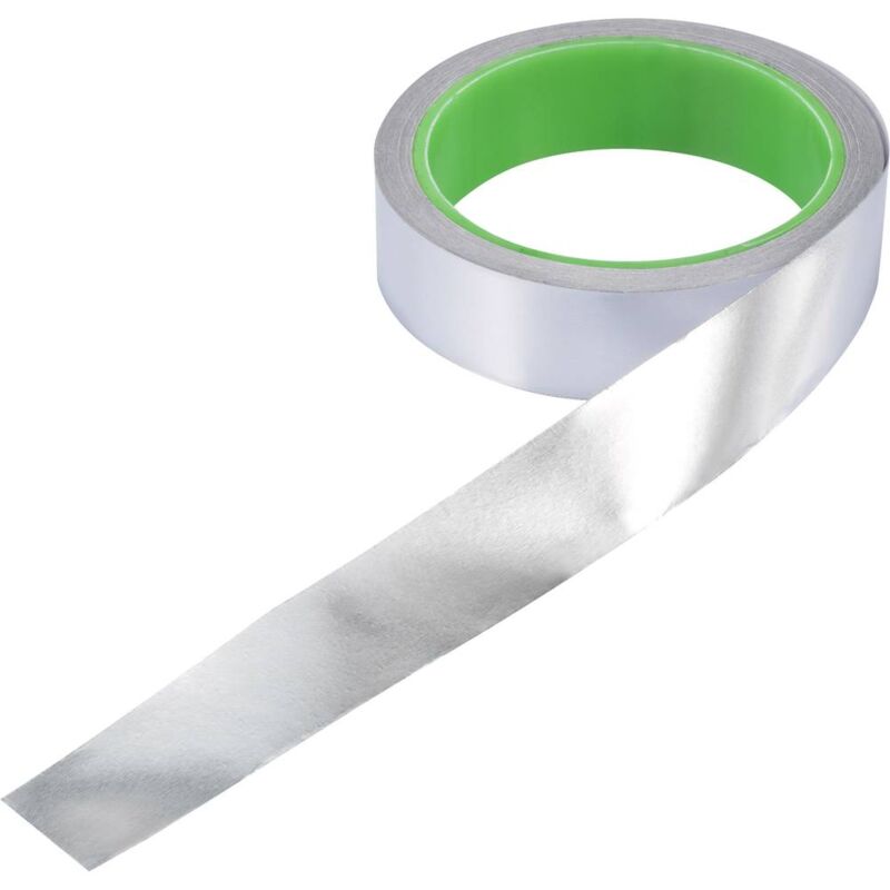 foto del prodotto tru components al f2.5r1000 nastro adesivo esd 10 m alluminio l x l 10 m x 25 mm