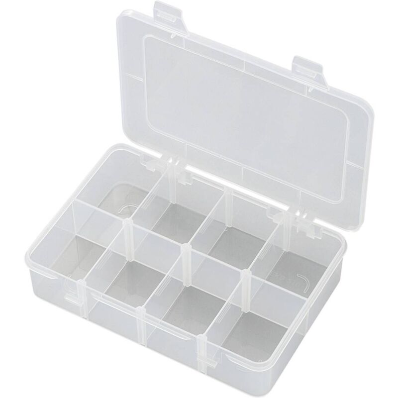foto del prodotto tru components cassetta per assortimento l x p x a 181 x 117 x 39 mm ekb 210, numero scomparti 8, suddivisione variabile
