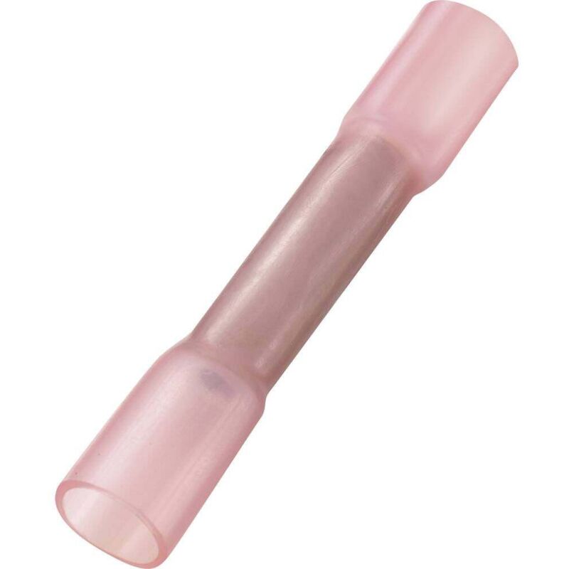 foto del prodotto tru components connettore di testa con tubo termoretraibile di 0,5 mm , completamente isolato, rosso conrad components 739114, 50 pz.