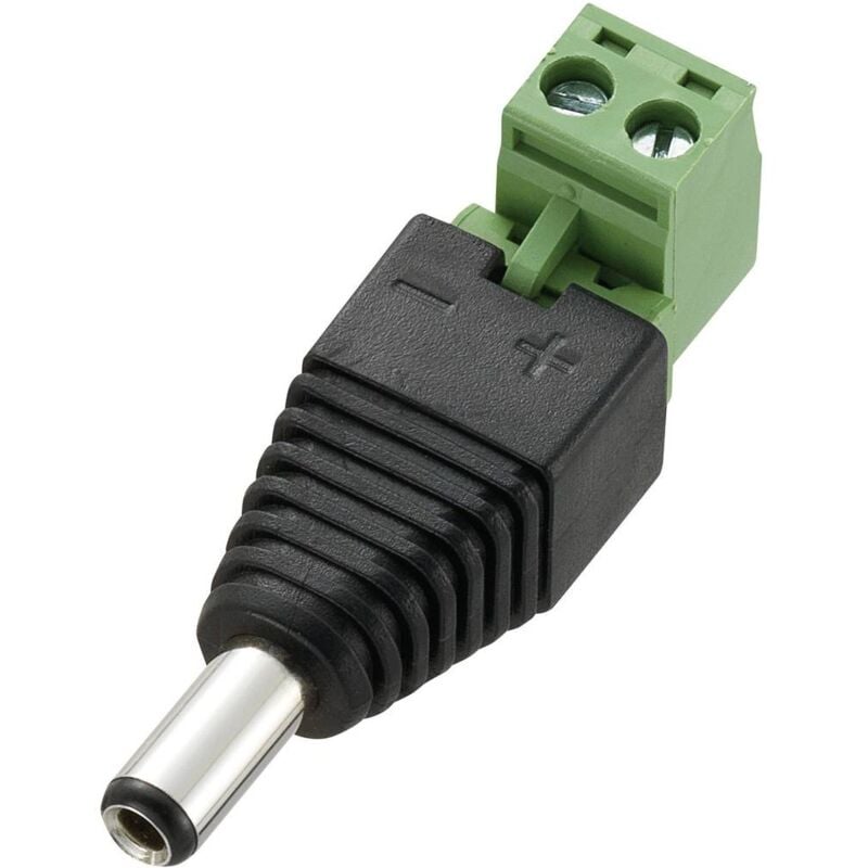 foto del prodotto tru components dc 11m wt connettore per bassa tensione spina dritta 5.5 mm 2.5 mm 1 pz.
