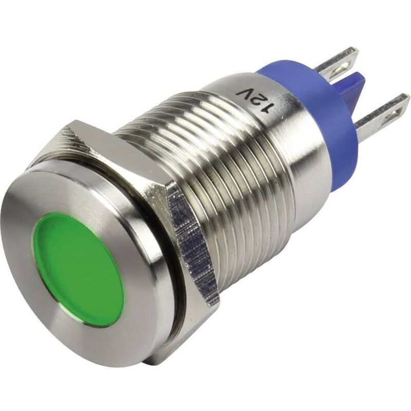 foto del prodotto tru components gq16f d g 12v n luce di segnalazione a led verde 12 v dc