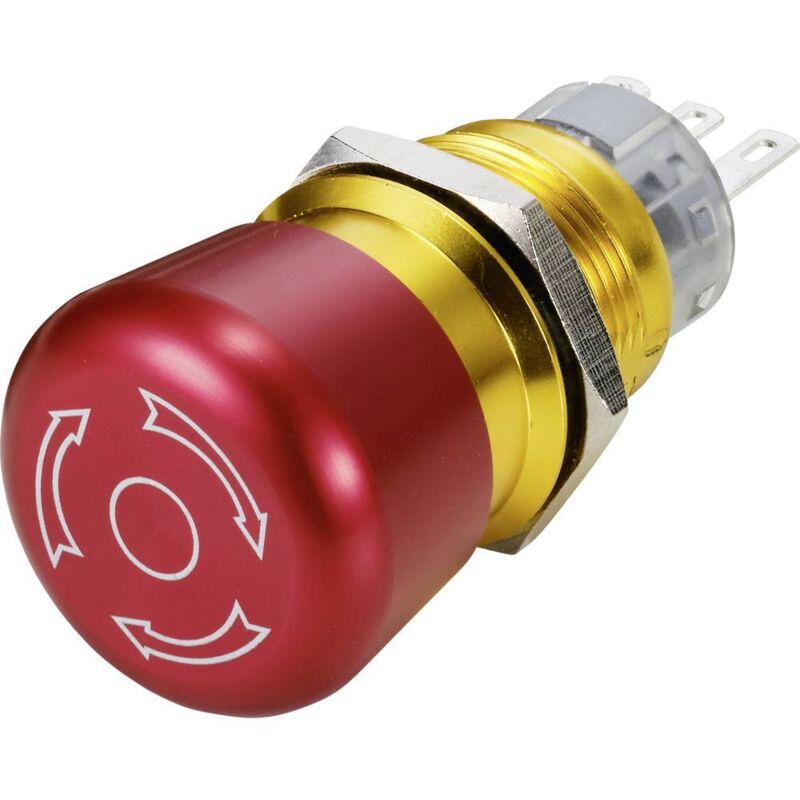 foto del prodotto tru components interruttore di arresto di emergenza 3 a 1 nc ip65 1 pz.