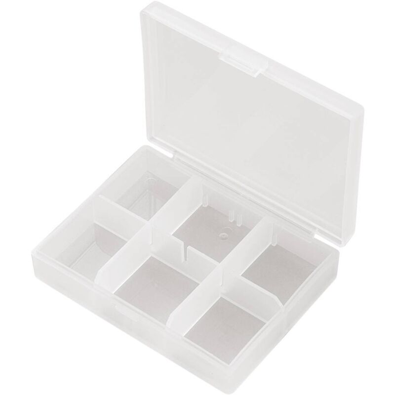 foto del prodotto tru components pp06 01 scatola minuteria l x l x a 84 x 63 x 20 mm scomparti 6 suddivisione variabile contenuto 1 pz