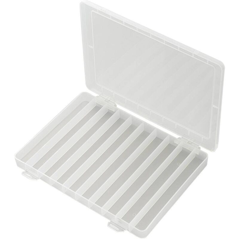 foto del prodotto tru components pp10 01 scatola minuteria l x l x a 252 x 175 x 20 mm scomparti 10 suddivisione fissa contenuto 1 pz.