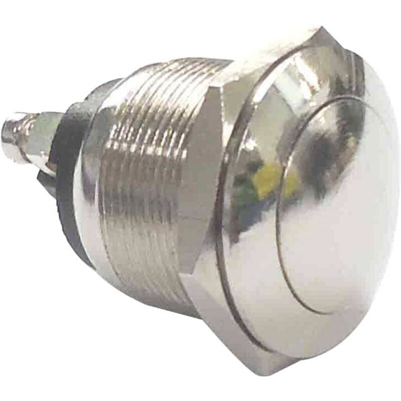foto del prodotto tru components pulsante a pressione antivandalismo 250 v ac, 2 a, 1 off on , pbs 28b, non agganciante, 1 pz.
