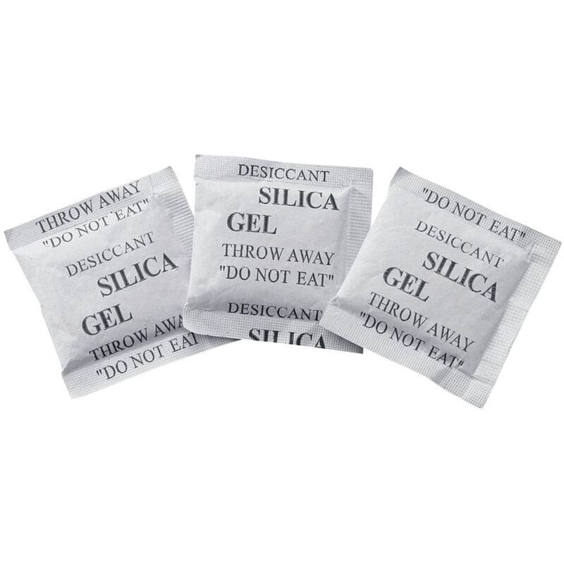 foto del prodotto tru components sacchetto disidratante 10 g l x l x a 72 x 57 x 3 mm trasparente gel di silice 250 pz.