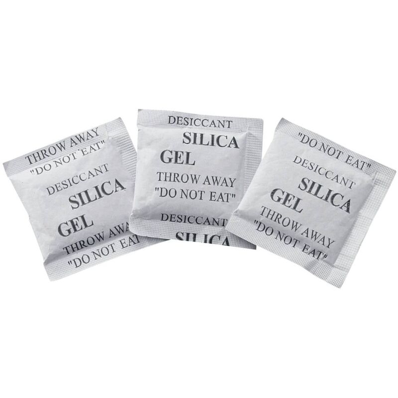 foto del prodotto tru components sacchetto disidratante 3 g l x l x a 54 x 34 x 3 mm trasparente gel di silice 250 pz.