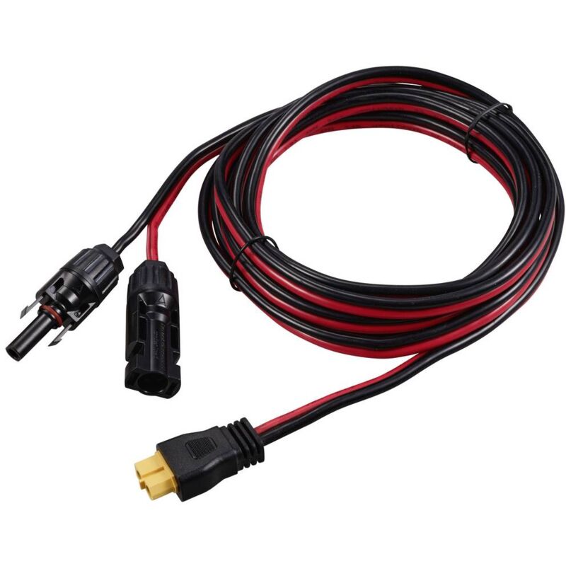 foto del prodotto tru components spina a energia solare su spina a presa xt60 lunghezza cavo 3000 mm tc 12195652 nero, rosso contenuto 1