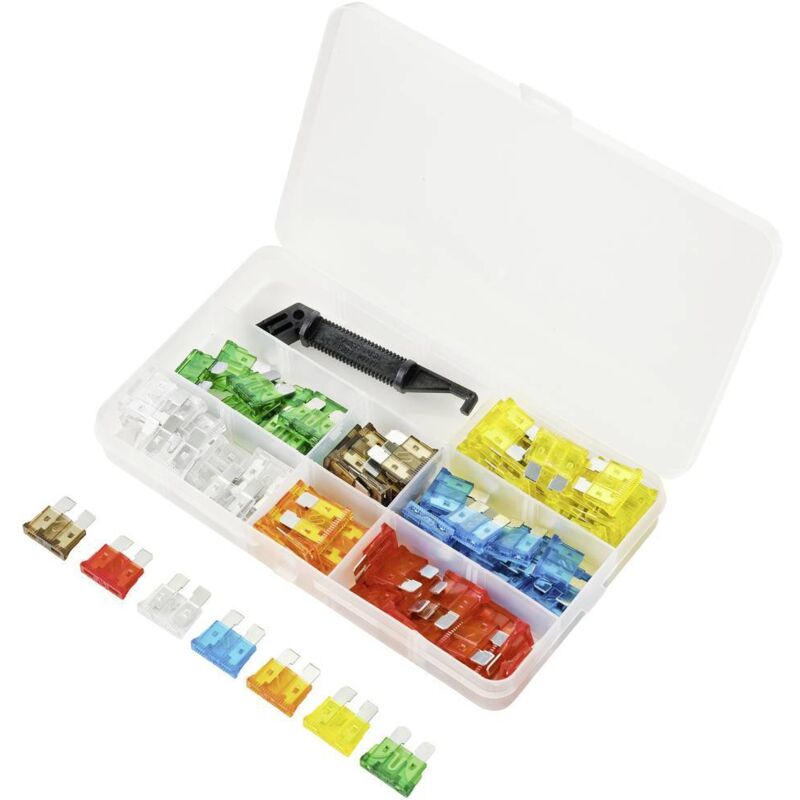 foto del prodotto tru components tc 10334032 fusibile piatto standard 5 a, 7.5 a, 10 a, 15 a, 20 a, 25 a, 30 a arancione, marrone, rosso,