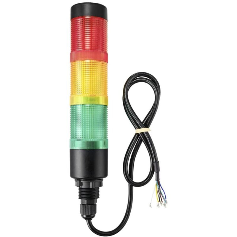 foto del prodotto tru components tc 11469364 torretta di segnalazione led rosso, giallo, verde ip65 1 pz.
