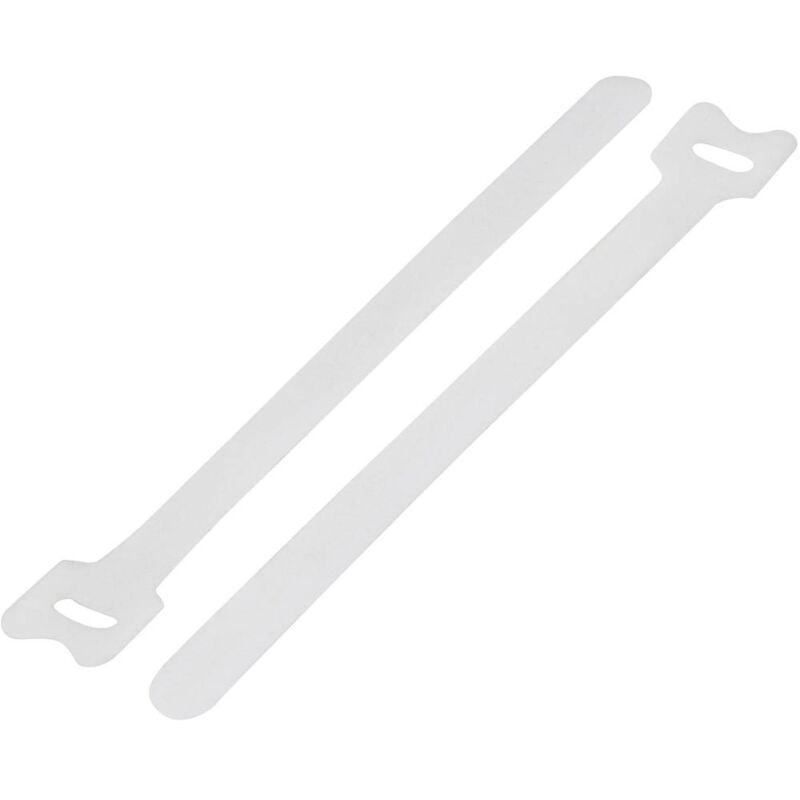foto del prodotto tru components tc 12355384 fascette a strappo per raggruppare lato morbido e lato rigido l x l 310 mm x 16 mm bianco