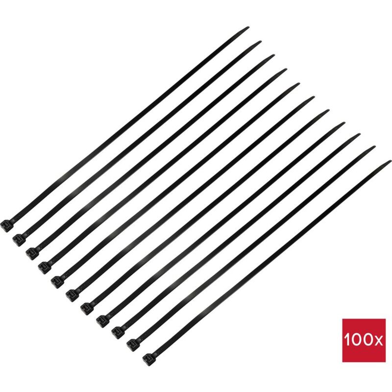 foto del prodotto tru components tc 12533368 fascetta per cavi 550 mm 8 mm nero 100 pz.
