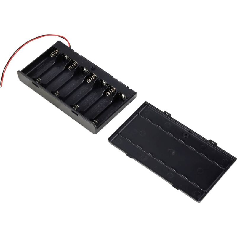 foto del prodotto tru components tc 13220648 portabatteria 8x stilo aa cavo l x l x a 127 x 71 x 19 mm