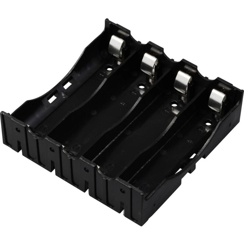 foto del prodotto tru components tc 13220720 portabatteria 4x 18650 contatto polo l x l x a 78 x 79 x 21 mm