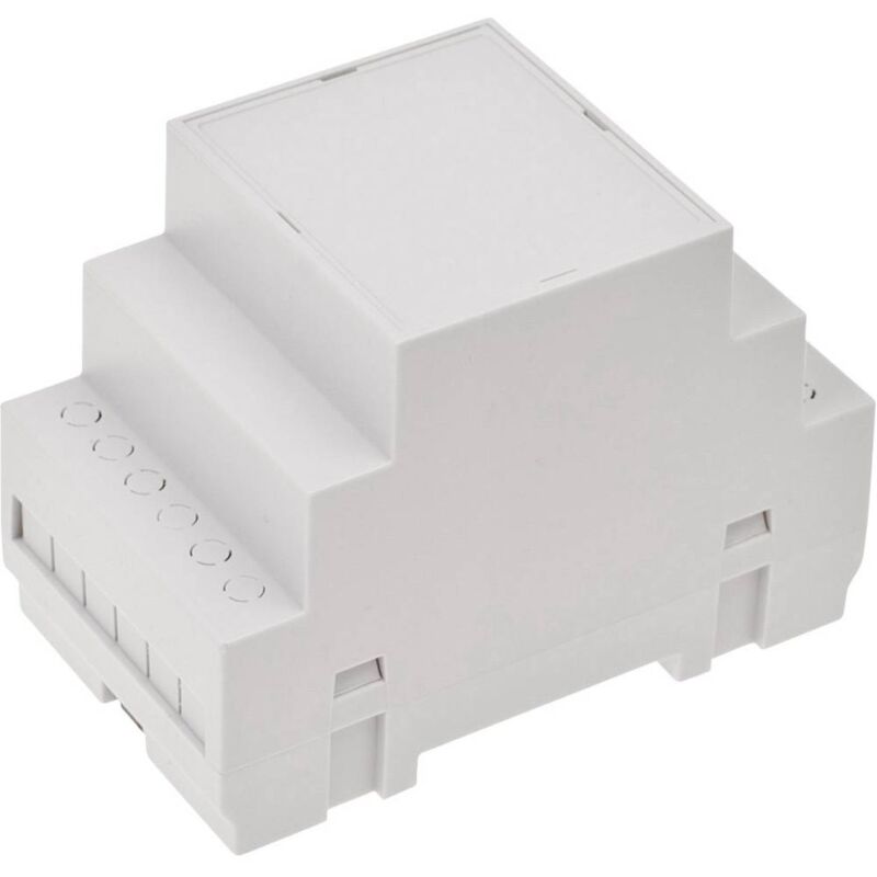 foto del prodotto tru components tc 7910772 contenitore da guida din 53 x 90 x 65 abs v0 grigio 1 pz.